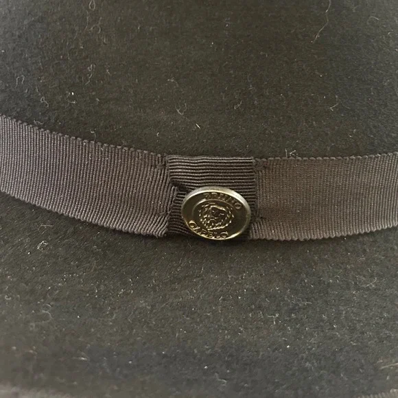 Bruno Capelo Princeton Collection Black Australian Wool Fedora Hat Medium - Picture 3 of 7